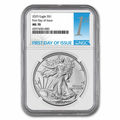 2025 (W) American Silver Eagle 1 oz Silver Coin  (First Day of Issue)